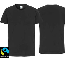 Load image into Gallery viewer, Stretch T-Shirt Schwarz Fairtrade 
