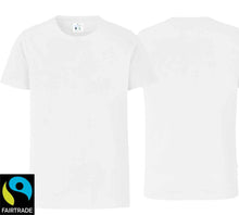 Load image into Gallery viewer, Stretch T-Shirt Weiss Fairtrade
