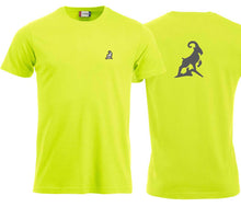 Load image into Gallery viewer, Premium T-Shirt Women Warnschutz Grün, mit Logo hinten
