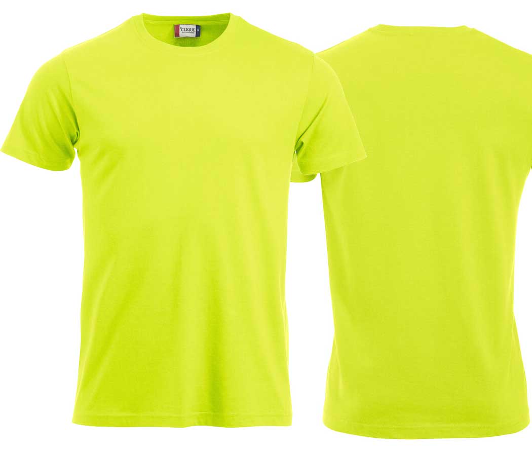 T-shirt premium unisexe haute visibilité vert