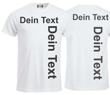 Carica l&#39;immagine nel visualizzatore di Gallery, Weisses T-Shirt mit deinem Text
