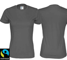 Load image into Gallery viewer, T-Shirt Women Grau, Bio Baumwolle und Fairtrade Zertifiziert
