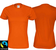 Load image into Gallery viewer, T-Shirt Women Orange, Bio Baumwolle und Fairtrade Zertifiziert
