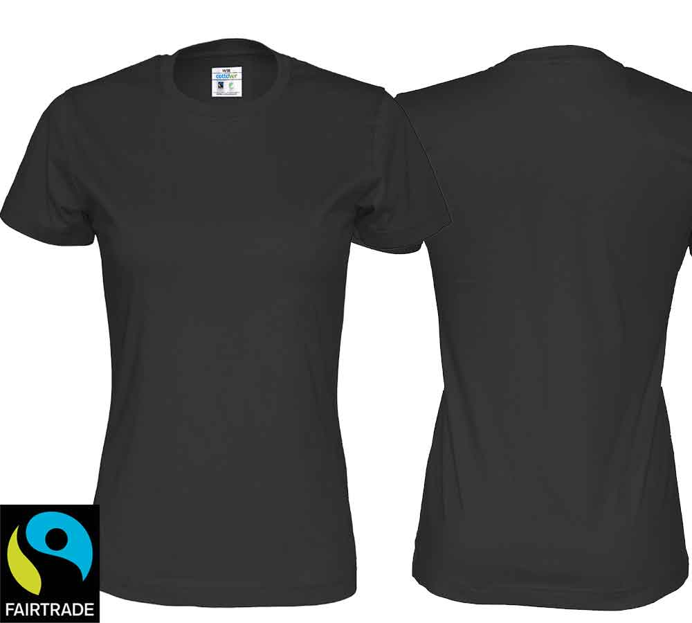 Damen T-Shirt in 14 Fabren, Fairtrade und Bio