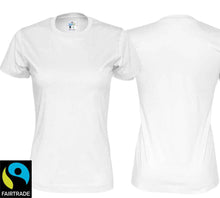 Load image into Gallery viewer, T-Shirt Women Weiss, Bio Baumwolle und Fairtrade Zertifiziert
