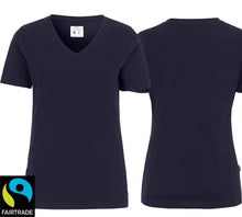 Load image into Gallery viewer, Stretch T-Shirt Damen Navy, Fairtrade 
