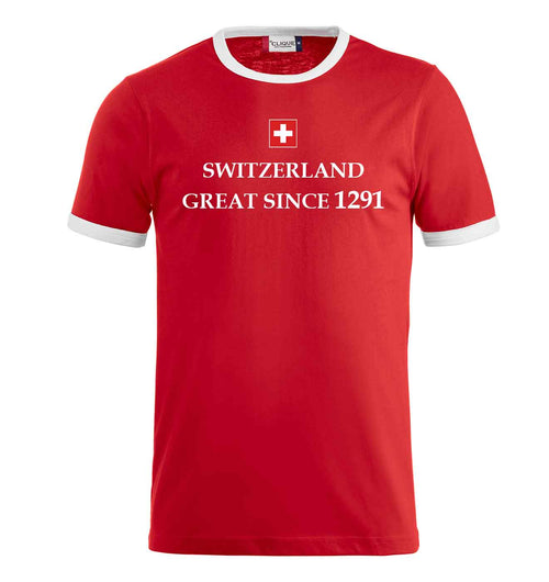 Maglietta bicolore Switzerland: grande dal 1291