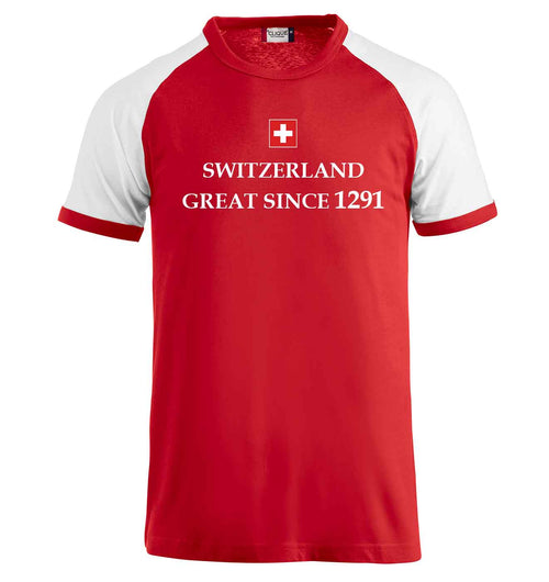 Maglietta raglan Switzerland: grande dal 1291