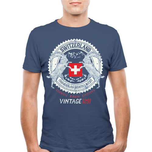 T-Shirt Steinbock Retro Unisex