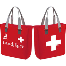 Lade das Bild in den Galerie-Viewer, Tasche mit Schweizerkreuz und Text Landjäger
