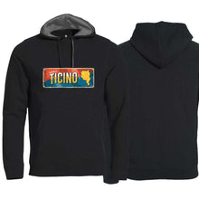 Load image into Gallery viewer, Hoodie Schwarz, Kanton Ticino (Tessin) Wappen / Schild
