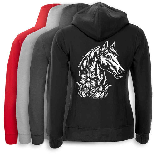 Kapuzenjacke Pferd Damen