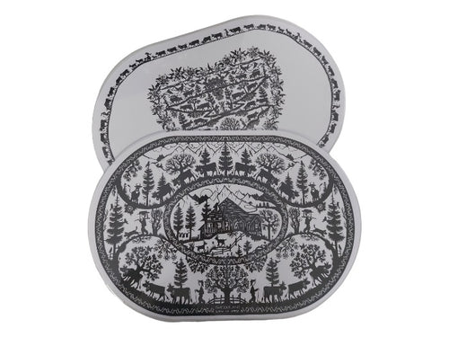 Tischset Scherenschnitt