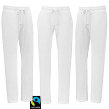 Load image into Gallery viewer, Trainerhose Weiss Fairtrade
