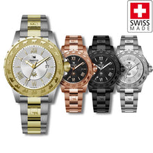 Charger l&#39;image dans la galerie, Stahlband Damen Uhr von Trauffer
