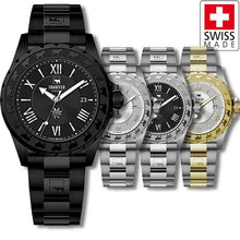 Carica l&#39;immagine nel visualizzatore di Gallery, Stahlband Herren Uhr von Trauffer
