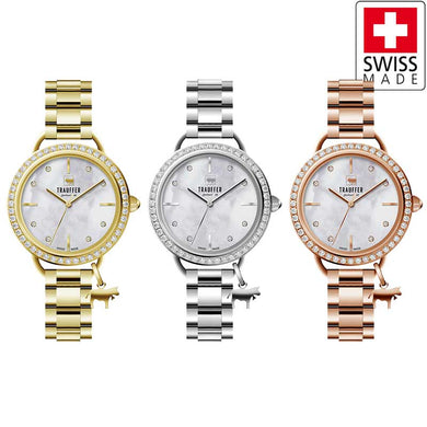 Montre femme Charms bracelet en acier
