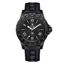 Charger l&#39;image dans la galerie, Edelweiss Herrenuhr mit Black Edition Band von Traufer
