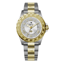 Carica l&#39;immagine nel visualizzatore di Gallery, Stahlband Herren Uhr Silber und Gold 
von Trauffer
