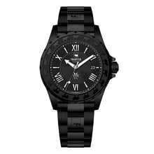 Carica l&#39;immagine nel visualizzatore di Gallery, Stahlband Herren Uhr Black Edition von Trauffer
