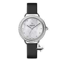 Lade das Bild in den Galerie-Viewer, Trauffer Uhr Charms Silber Armband Schwarz
