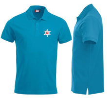 Load image into Gallery viewer, Polo Türkis mit Edelweiss Brust
