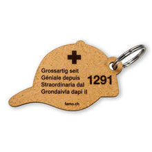 Load image into Gallery viewer, Red "Switzerland Great Since 1291" Cap Keychain
