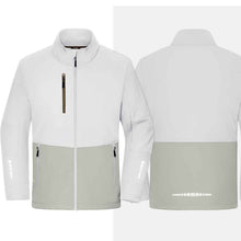 Carica l'immagine nel visualizzatore di Gallery, Giacca softshell unisex in tessuto interlock bicolore
