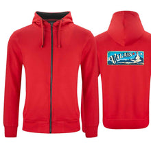 Load image into Gallery viewer, Kapuzenjacke Rot, Kanton Valais Wappen / Schild
