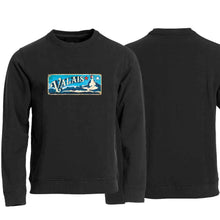 Load image into Gallery viewer, Pullover Schwarz, Kanton Valais Wappen / Schild
