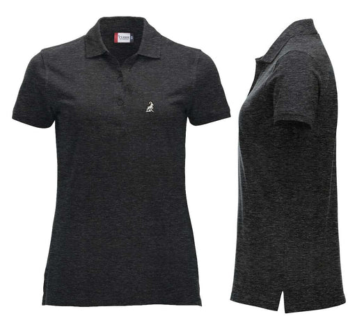 Premium Polo Women Anthrazit Meliert