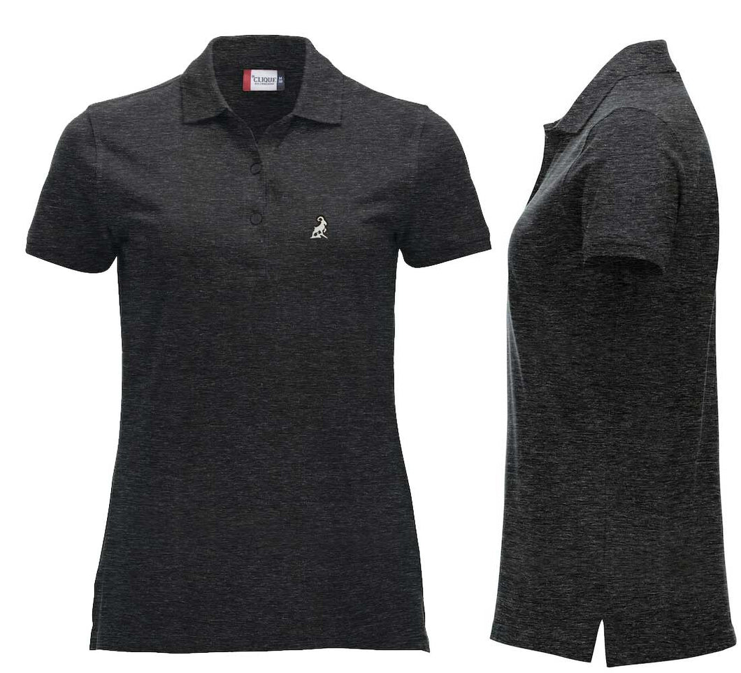 Polo anzhrazit Meliert Women mit Logo