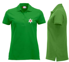 Charger l&#39;image dans la galerie, Polo Apfelgrün Women mit Edelweiss Brust
