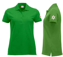 Charger l&#39;image dans la galerie, Polo Apfelgrün Women mit Edelweiss
