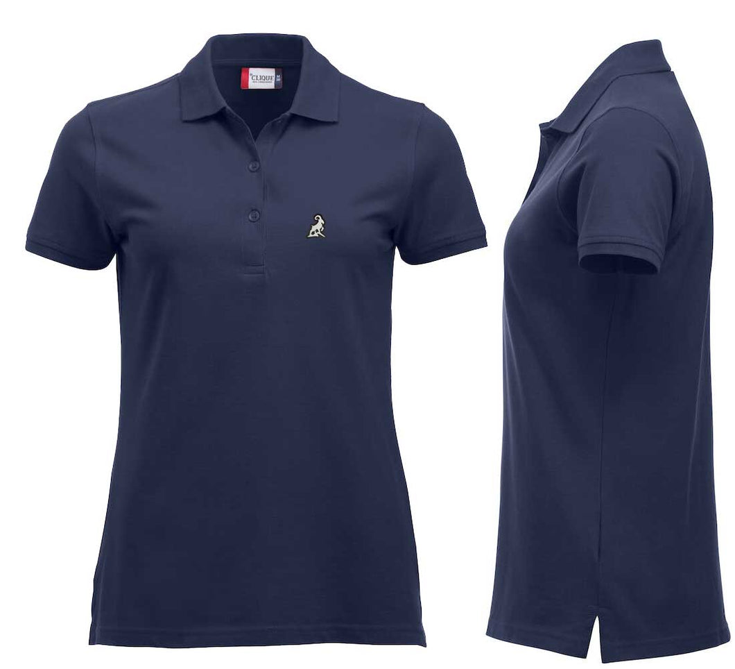 Polo Dunkel Marine Women mit Logo