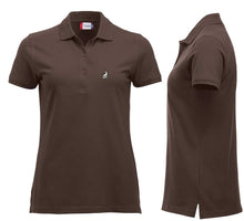 Lade das Bild in den Galerie-Viewer, Polo Dunkelmocca Women mit Logo
