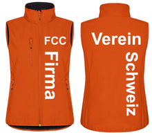 Lade das Bild in den Galerie-Viewer, Premium Softshell Gilet Women Blutorange
