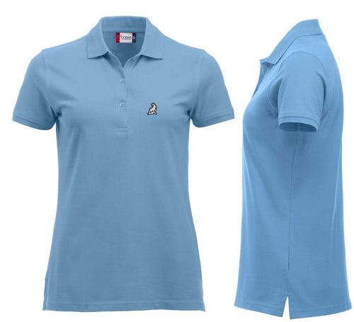 Premium Polo Women Hellblau