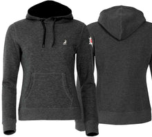 Charger l&#39;image dans la galerie, Hoodie Anthrazit Meliert Women mit Logo und Edelweiss
