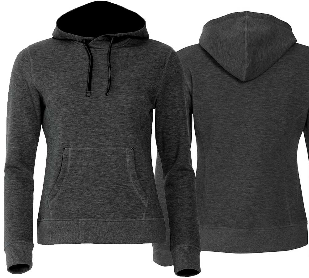 Hoodie Anthracite Chiné Femmes