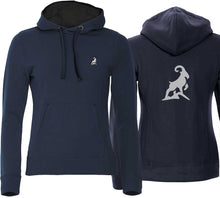 Lade das Bild in den Galerie-Viewer, Hoodie Dark Navy Women mit Logo
