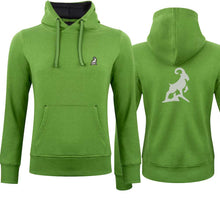 Lade das Bild in den Galerie-Viewer, Hoodie Grünmeliert Women mit Logo
