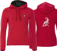 Carica l&#39;immagine nel visualizzatore di Gallery, Hoodie Rot Women mit Logo
