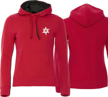Load image into Gallery viewer, Hoodie Rot Women mit Edelweiss
