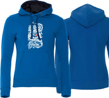 Charger l&#39;image dans la galerie, Hoodie Women Royal Blau Scherenschnitt
