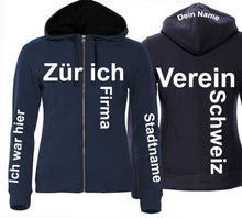 Load image into Gallery viewer, Premium Kapuzenjacke Women Dark Navy
