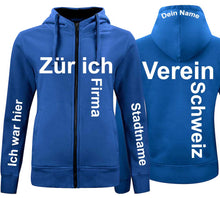 Charger l&#39;image dans la galerie, Premium Kapuzenjacke Women Royalblau

