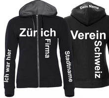 Load image into Gallery viewer, Premium Kapuzenjacke Women Schwarz
