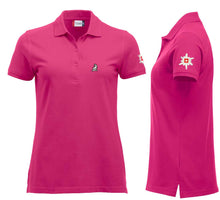 Load image into Gallery viewer, Polo Kirsch Women mit Logo und Edelweiss
