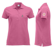 Charger l&#39;image dans la galerie, Polo Hellpink Women mit Logo und Edelweiss
